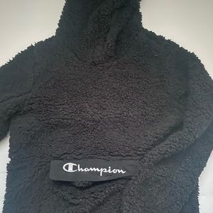 Women’s Black Champion Sherpa Hoodie Size Small